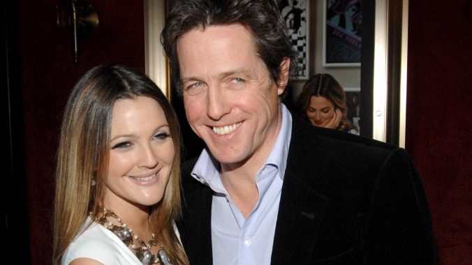 Hugh Grant, on a hot streak, goads Drew Barrymore into song after insulting her voice