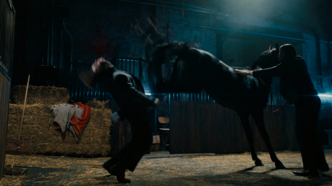 Most satisfying kills, John Wick: Chapter 3—Parabellum: Hurled knives and horse kicks