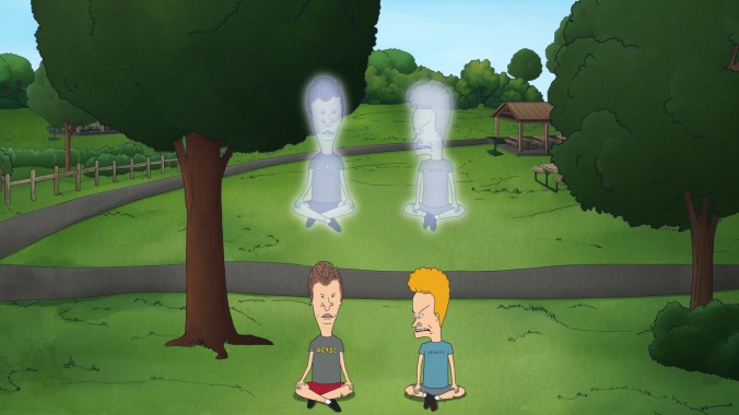 Beavis and Butt-head achieve enlightenment in this exclusive clip