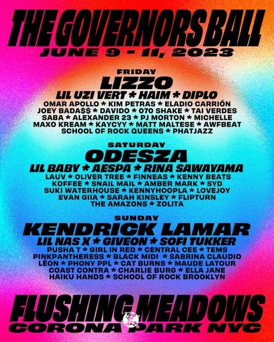 Governors Ball festival (June 9-11)