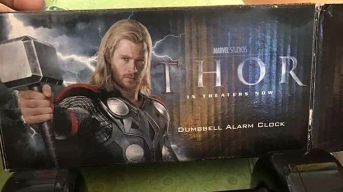 Thor Dumbbell Alarm Clock