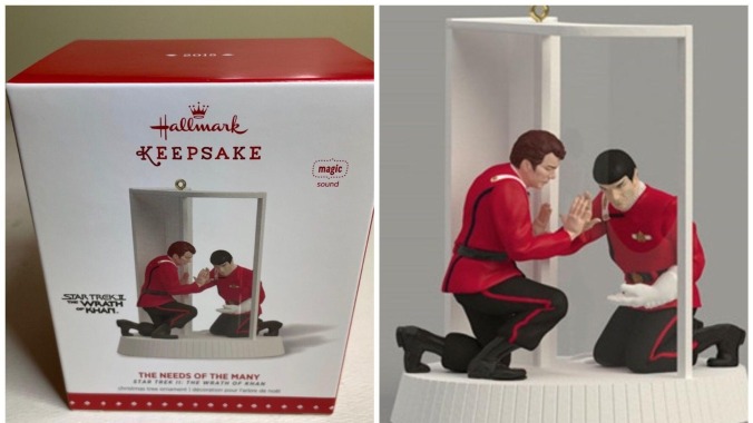 Death of Spock Christmas ornament 