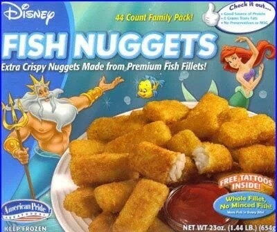 The Little Mermaid Fish Nuggets 