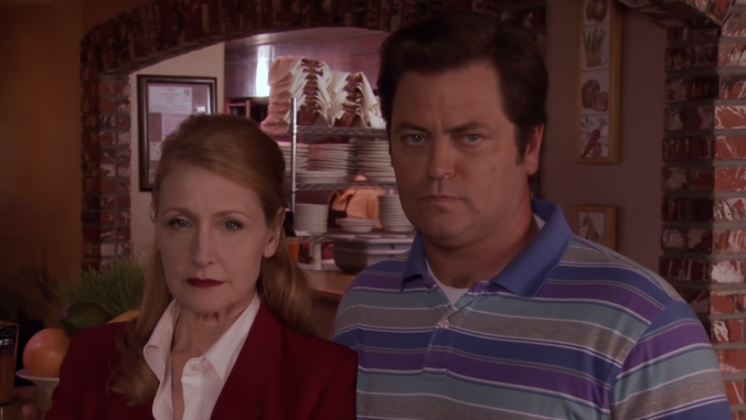 Nick Offerman and Megan Mullally cajoled Patricia Clarkson into doing Parks & Recreation