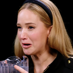 Jennifer Lawrence gives her hot takes on method acting while she sobs over hot wings