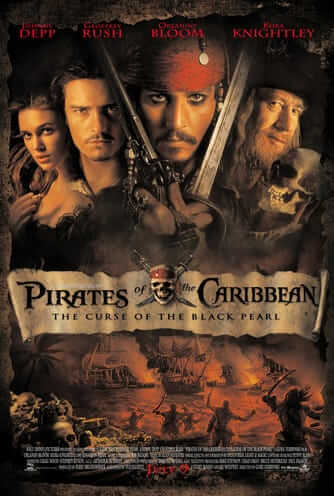 Pirates of the Caribbean: The Curse of the Black Pearl  - Domestic Box Office: $305.41 million, Directed by Gore Verbinski 