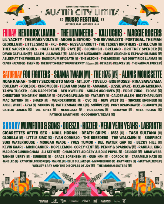 Austin City Limits [October 6–8, October 13–15]