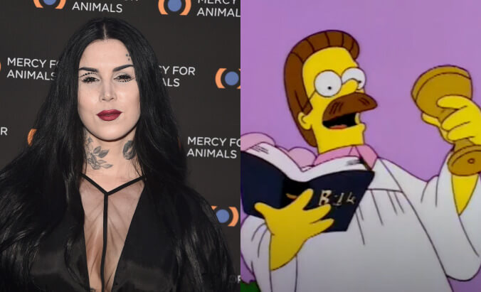 Kat Von D goes full Ned Flanders, gets baptized