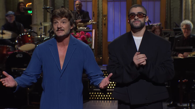 Pedro Pascal was lurking around Saturday Night Live this weekend