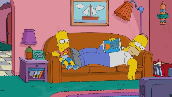 Homer Simpson claims he doesn’t strangle Bart anymore