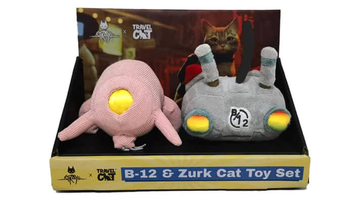 B-12 and Zurk cat toys from Stray