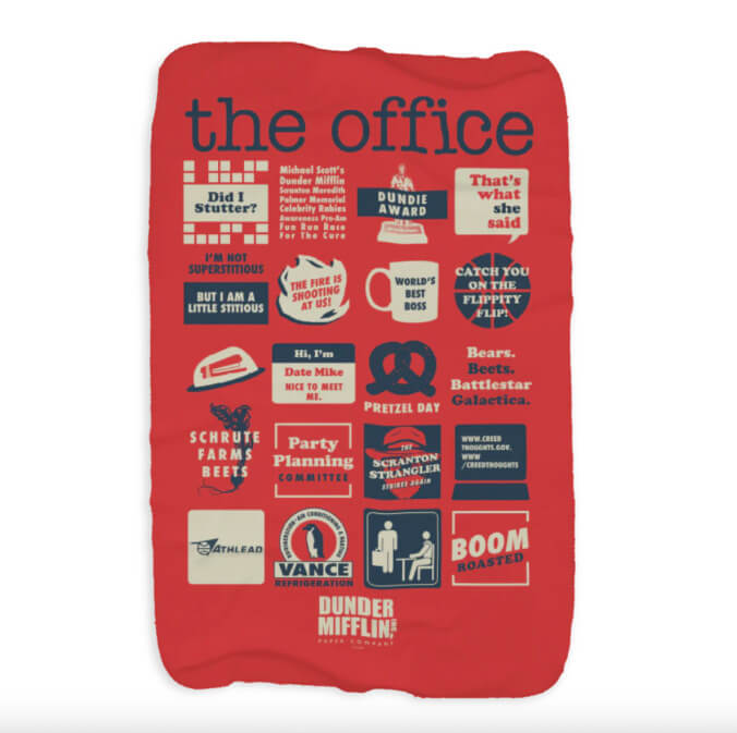 The Office sherpa blanket