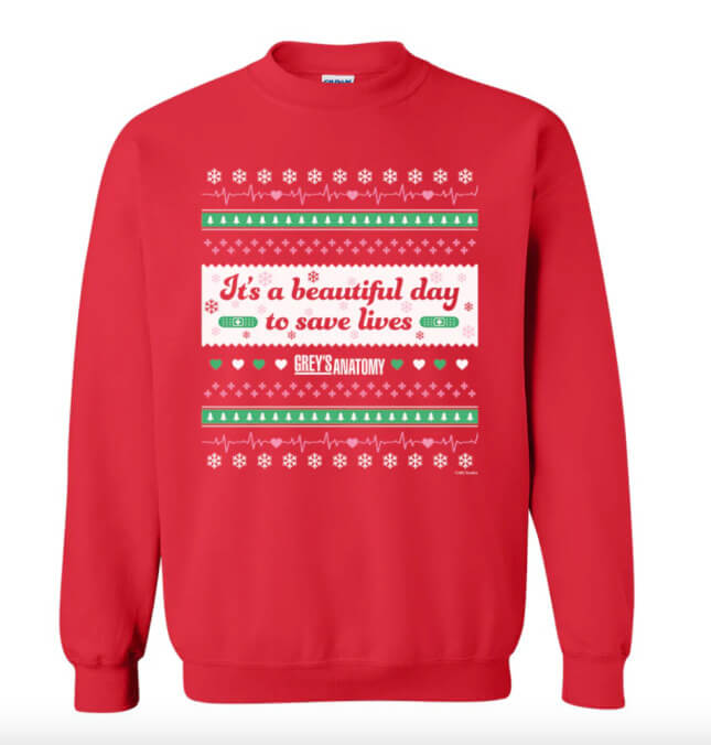 Grey’s Anatomy holiday sweater