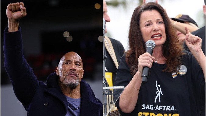 Fran Drescher and The Rock are apparently both fielding requests to run for president