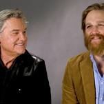 Kurt and Wyatt Russell talk Monarch: Legacy of Monsters, working together, and Christmas movies