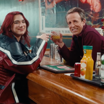 Seth Meyers risks ruining his home life by day drinking with Dua Lipa
