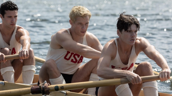 Rowing is everything in an exclusive The Boys In The Boat clip