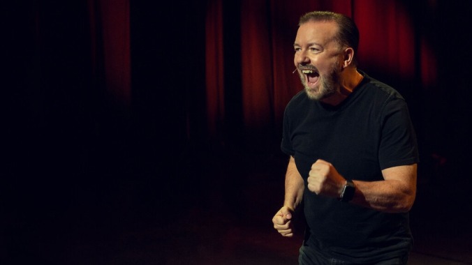 Worst: Ricky Gervais wins for his stand-up special in absentia