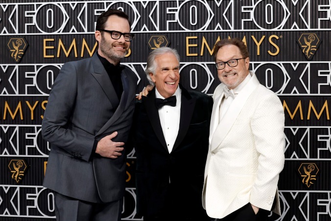 Bill Hader, Henry Winkler, and Stephen Root