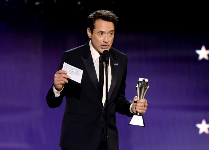 Best: Robert Downey Jr. sharing “feedback” from critics