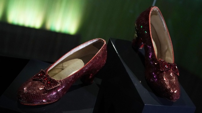 The story of the stolen Wizard Of Oz ruby slippers would make for a pretty good movie