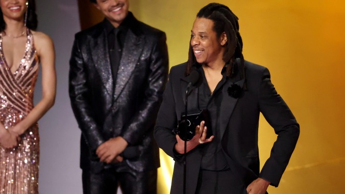 Good husband Jay-Z roasts Grammys for snubbing his very famous wife