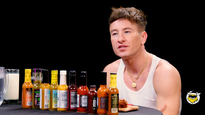 Barry Keoghan talks about the Saltburn scene that brought him closest to death on Hot Ones