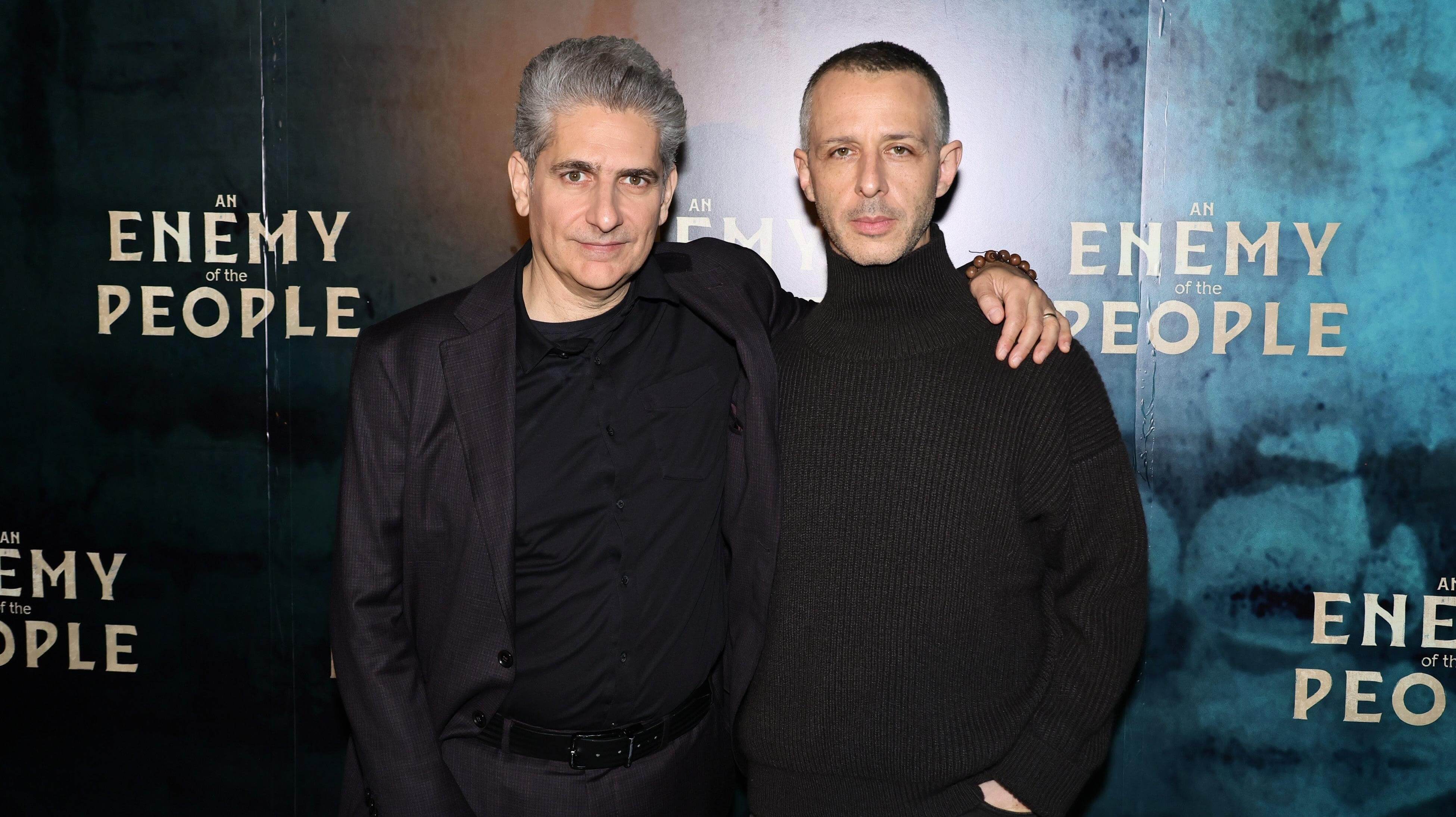Jeremy Strong and Michael Imperioli’s An Enemy Of The People performance interrupted by climate protesters