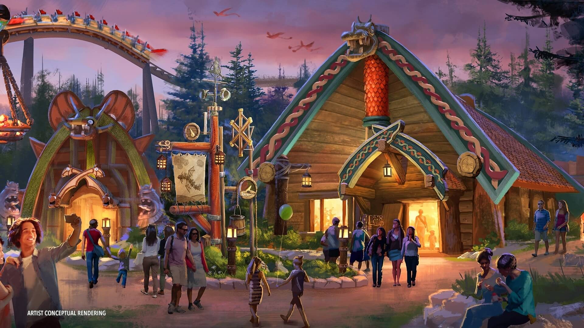 Here’s everything you’ll be able to see, eat, and ride inside Universal Studios’ future How To Train Your Dragon land