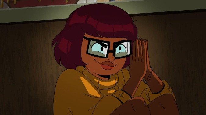 In season 2, Velma  raises a giant middle finger to its haters