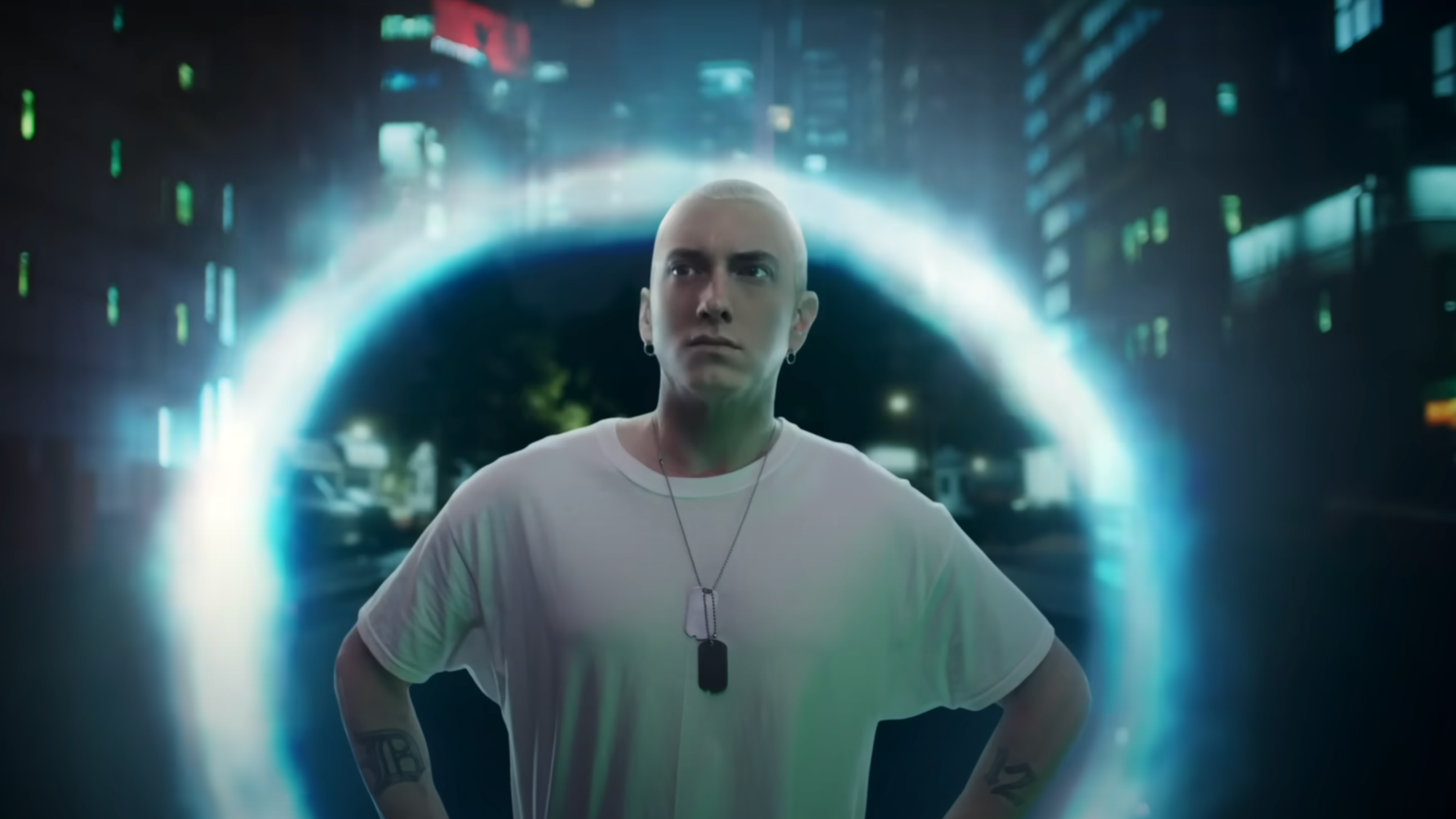 Eminem takes shots at Megan Thee Stallion, woke culture, and more in “Houdini” video