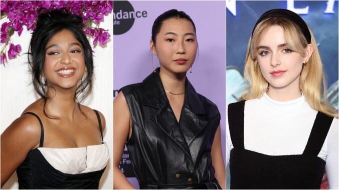 Shirley Chen, Mckenna Grace, and Maitreyi Ramakrishnan board Slanted