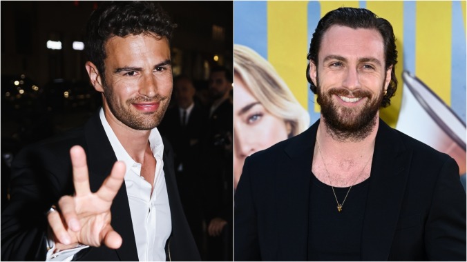 Theo James and Aaron Taylor-Johnson are getting their heist on