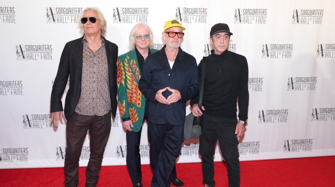 R.E.M. surprises Songwriters Hall Of Fame crowd with first on-stage reunion in 17 years