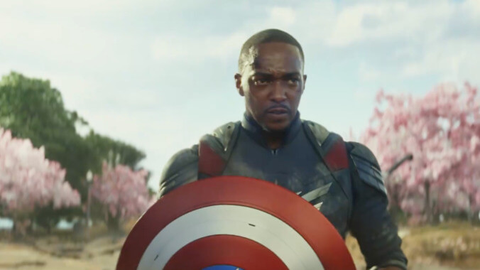 安東尼·麥基（Anthony Mackie）揮舞著盾牌美國隊長：勇敢的新世界拖車