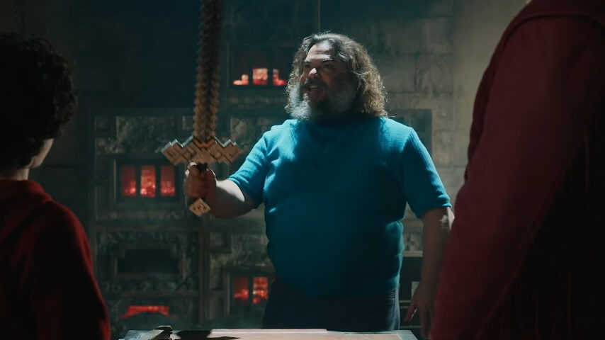 Jack Black still trying so incredibly hard in new Minecraft Movie clip