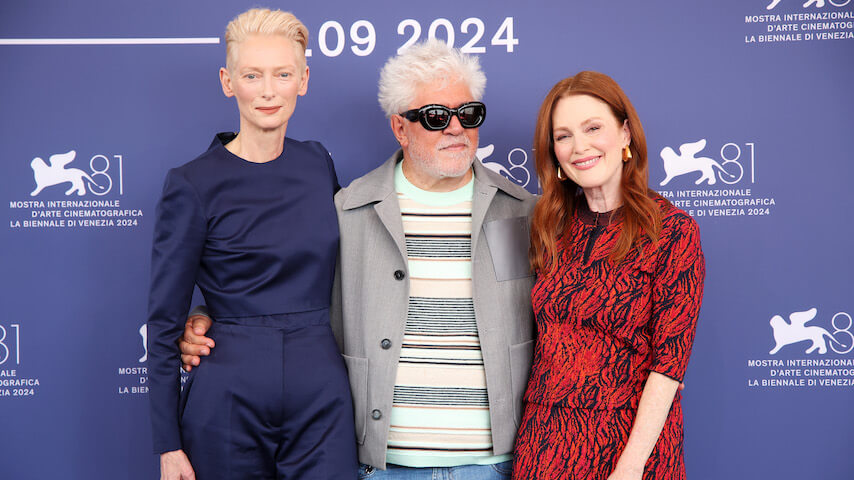 A crying Pedro Almodóvar hid in a bathroom over Julianne Moore and Tilda Swinton's acting