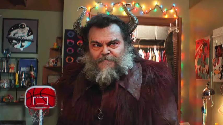 A typo makes its way to Jack Black's Satan in the dreadful Dear Santa