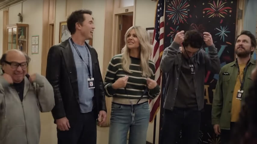 The Always Sunny gang are up to their usual tricks in Abbott Elementary crossover promo