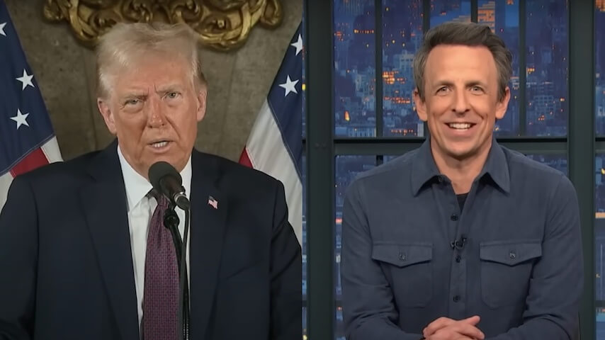 特朗普還不是總統，但他已經在塞思·邁耶斯（Seth Meyers）的笑話中威脅到康卡斯特（Comcast）