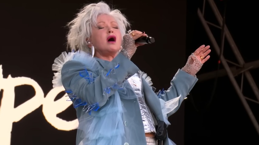 Cyndi Lauper's working day is almost done