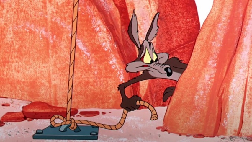Coyote in a Looney Tunes cartoon
