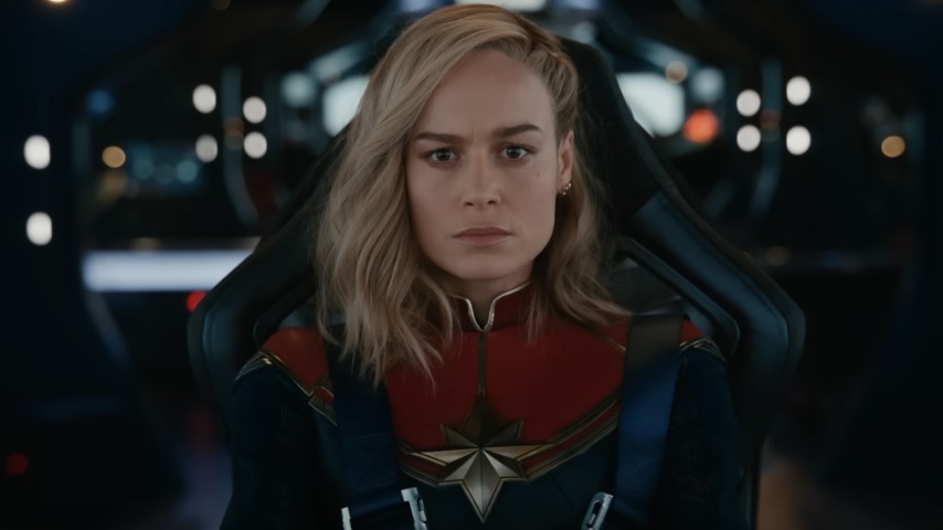 brie larson in the marvels trailer directed by nia dacosta