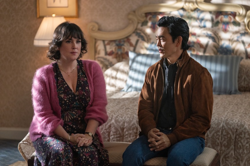 poker face season two trailer -- (l-r) Melanie Lynskey, John Cho -- (Photo by: Ralph Bavaro/PEACOCK)