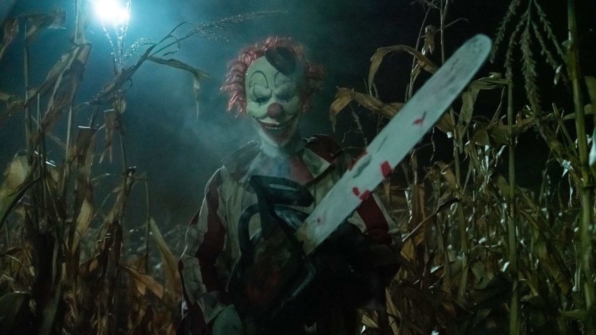Frendo the Clown in Clown in a Cornfield Photo courtesy of Shudder