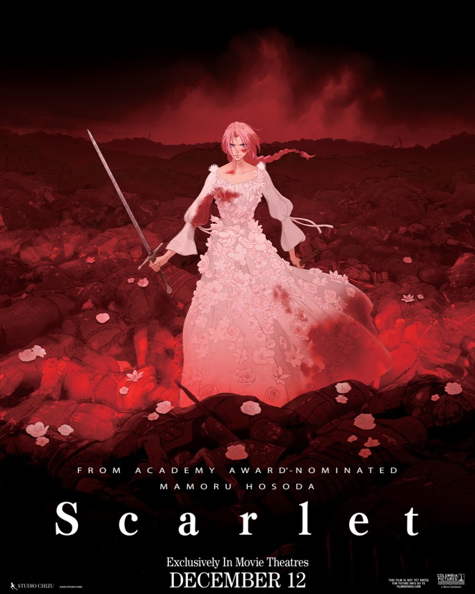 The poster for Scarlet the new movie from Mamoru Hosoda