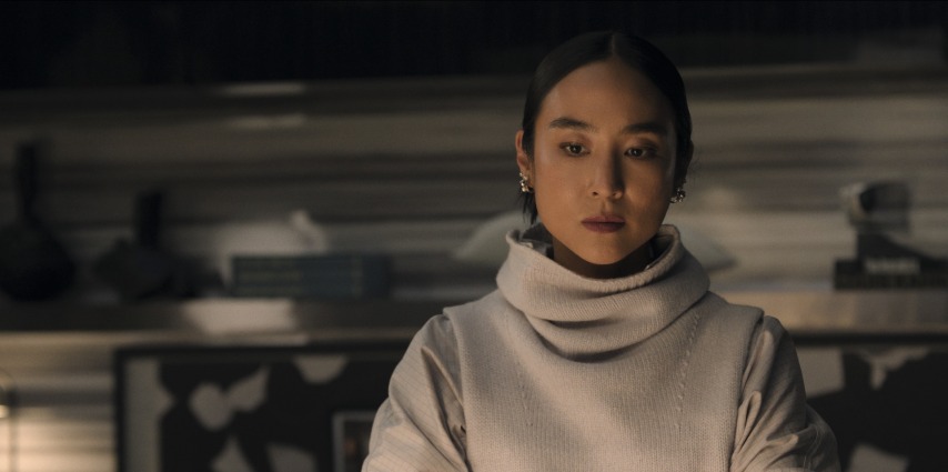 Greta Lee in The Morning Show season four first look; Photo courtesy Apple