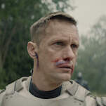 God bless Alexander Skarsgård for being willing to look this dumb in Murderbot