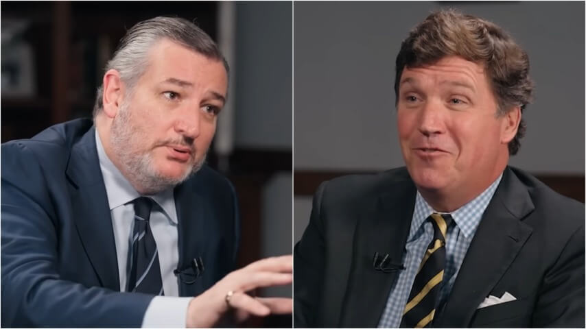 It does feel kind of good to watch Tucker Carlson make a fool of Ted Cruz