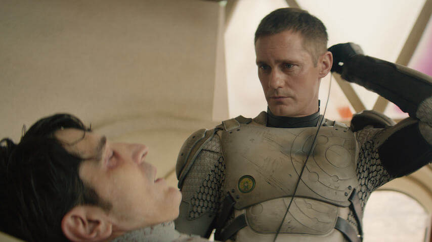 Murderbot is never better than when it's The Skarsgård And Dastmalchian Show